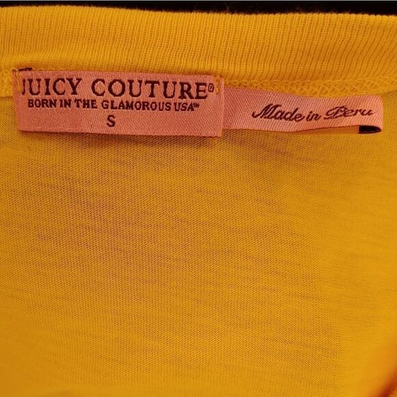 Juicy Couture ruffle cap sleeve tee shirt small - Picture 6 of 8